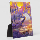 Plaque Photo Lanternes chinoises sur le lac (Côté)