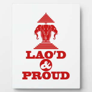 PLAQUE PHOTO LAO'D ET FIER