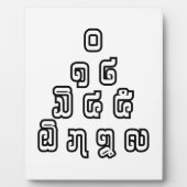 Plaque Photo Laos / Laos Numéros Pyramid Laotien Script (Devant)