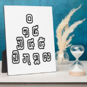 Plaque Photo Laos / Laos Numéros Pyramid Laotien Script (Côté)