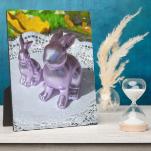Plaque Photo Lapin de Pâques