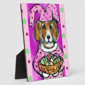 PLAQUE PHOTO LAPIN DE PÂQUES (Côté)