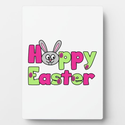 Plaque Photo Lapin de Pâques Joyeux Oeufs de Pâques (Devant)