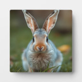 Plaque Photo Lapin russe bleu, (Devant)