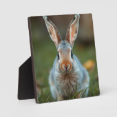 Plaque Photo Lapin russe bleu, (Recto)