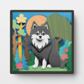 Plaque Photo Lapphund finlandais (Devant)