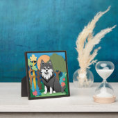 Plaque Photo Lapphund finlandais (Insitu)