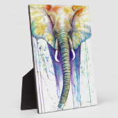 Plaque Photo L'aquarelle des éléphants (Côté)