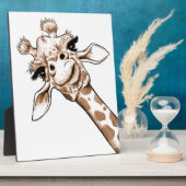 Plaque Photo L'Art Curieux De La Giraffe (Côté)