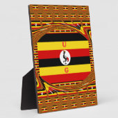Plaque Photo L'Art Vibrant Ouganda Inspiré Du Drapeau (Côté)