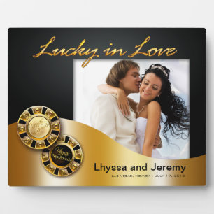 Plaque Photo Las Vegas Lucky in Love Photo Mariage