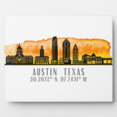 Plaque Photo Latitude Austin Skyline (Devant)