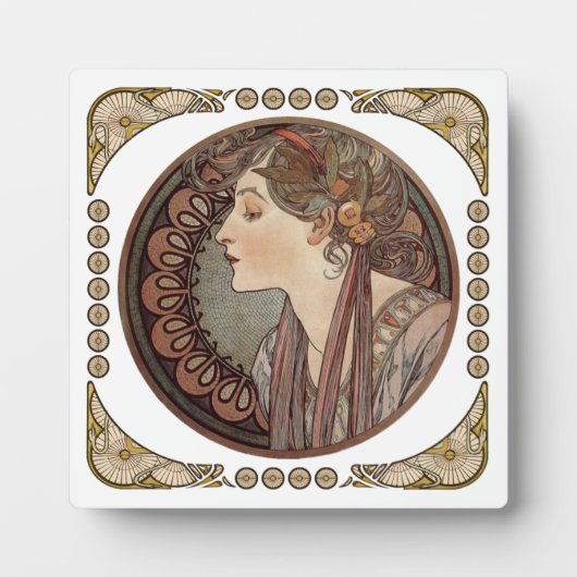 Plaque Photo Laurel par Alphonse Mucha (Devant)