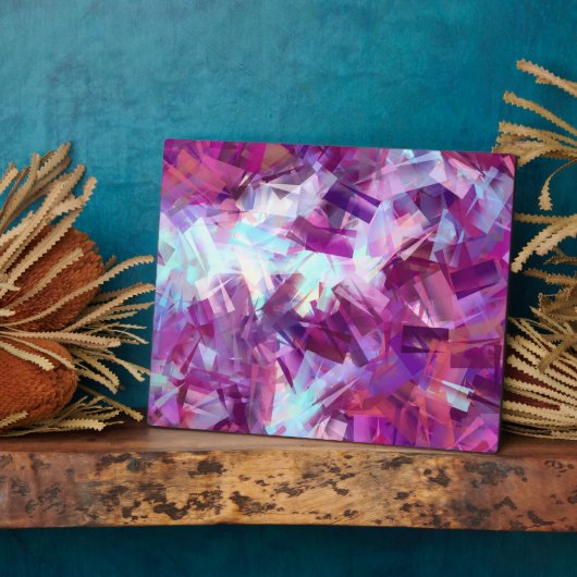 PLAQUE PHOTO LAVANDE (Côté)