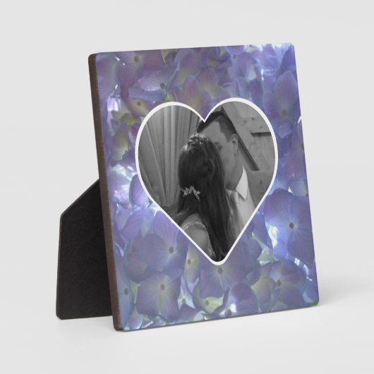 Plaque Photo Lavande hydrangée violette fleurie (Recto)