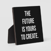 Plaque Photo L'Avenir est à vous de créer, Gym Hustle succès (Recto)