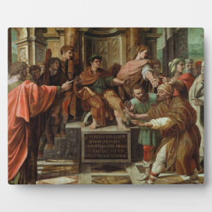 Plaque Photo L'Aveugle d'Elymas (dessin pour la Sixtine Ch