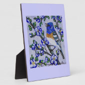 Plaque Photo Lazuli Bunting (Côté)