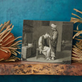 Plaque Photo Le Barbier, du Volume II Arts et métiers de 'Des (Côté)