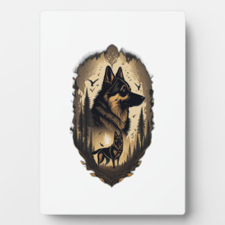 Plaque Photo Le Berger Allemand 005 