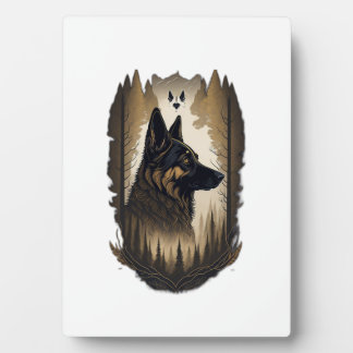 Plaque Photo Le Berger Allemand 008 