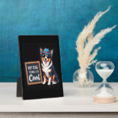 Plaque Photo Le berger australien My Dog pense que je suis Cool (Côté)