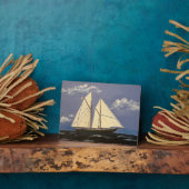 Plaque Photo Le Bluenose, un bateau de course (Côté)