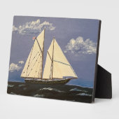 Plaque Photo Le Bluenose, un bateau de course (Côté)