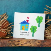 Plaque Photo Le bonheur est fait maison ! (Côté)