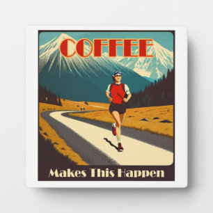 Plaque Photo Le café fait que cela se produit en courant