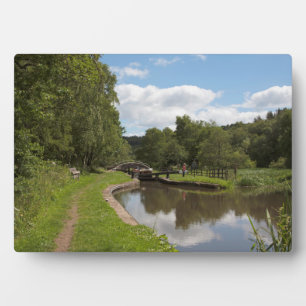 Plaque Photo Le Caldon Canal Cheddleton Staffordshire