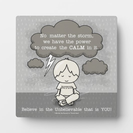 Plaque Photo Le calme dans la tempête (Devant)