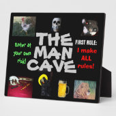 PLAQUE PHOTO LE CANVAS DE L'HOMME CAVE (Côté)