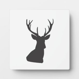 Plaque Photo Le cerf Silhouette Silhouette animal sauvage Postc