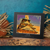 Plaque Photo Le château d'Osaka (Côté)