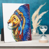 Plaque Photo Le Chef Lion (Côté)