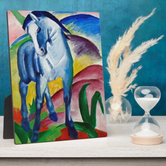Plaque Photo Le Cheval Bleu de Franz Marc (Côté)