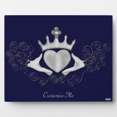 Plaque Photo Le Claddagh (Argent) (Devant)