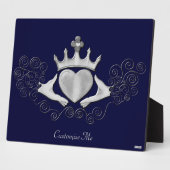 Plaque Photo Le Claddagh (Argent) (Côté)