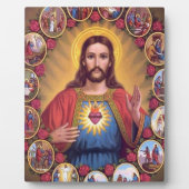 Plaque Photo Le Coeur Sacré De Jésus (Devant)