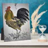 Plaque Photo Le coq américain (Côté)