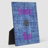 Plaque Photo Le dimanche (Côté)