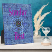 Plaque Photo Le dimanche (Côté)