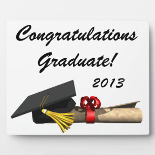 Plaque Photo Le diplômé -