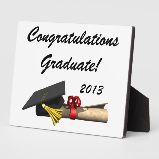 Plaque Photo Le diplômé - (Côté)