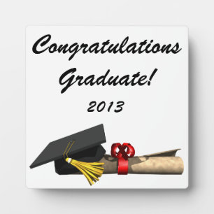 Plaque Photo Le diplômé -