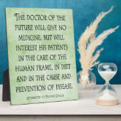 Plaque Photo Le Docteur de l'avenir Chiropratique Citation Plaq (Côté)