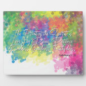 Plaque Photo Le Fruit de l'Esprit - Galates 5 (Devant)