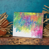 Plaque Photo Le Fruit de l'Esprit - Galates 5 (Côté)