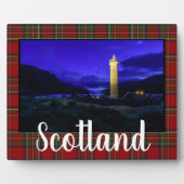 Plaque Photo Le Glenfinnan Monument Tabletop d'Ecosse (Devant)